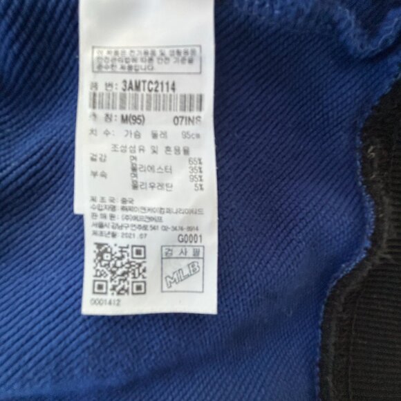 MLB Los Angeles Dodgers blue plaid sweatshirt size medium official genuine merch - Picture 8 of 9